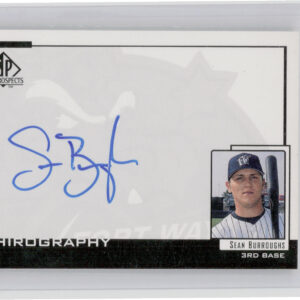 2000 SP Top Prospects Sean Burroughs AU #SB Wizards Chirography