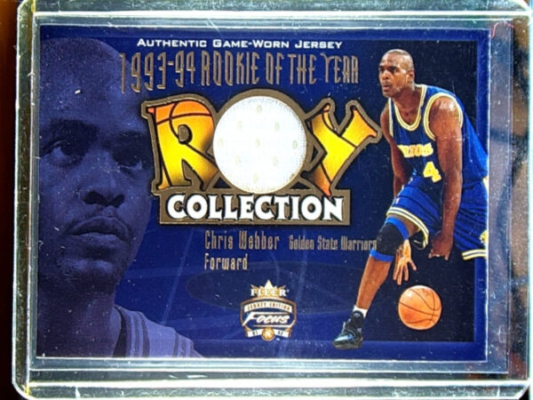 2001-02 Fleer Focus Chris Webber MEM #ROY-CW Kings ROY Collection Jerseys