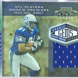 2001 Playoff Honors Koren Robinson /725 RC JSY RC #224 Seahawks