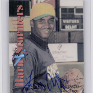 2001 Royal Rookies Throwbacks Luis Martinez AU SN3950 #B7 Brewers Barnstormers A