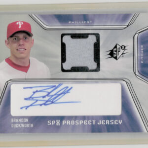 2001 SPx Brandon Duckworth AU RC SPJ MEM #143 Phillies