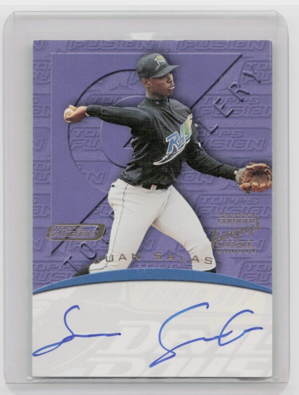 2001 Topps Fusion Juan Salas AU #FA37 Rays Autographs