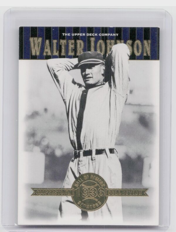 2001 Upper Deck Hall of Famers Walter Johnson #39 Senators