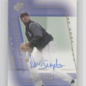 2001 Upper Deck Rookie Update Dewon Brazelton AU SN1500 RC #209 Rays 2001 SPx Up