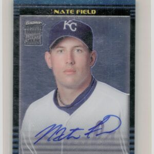 2002 Bowman Chrome Nate Field AU RC #397 Royals