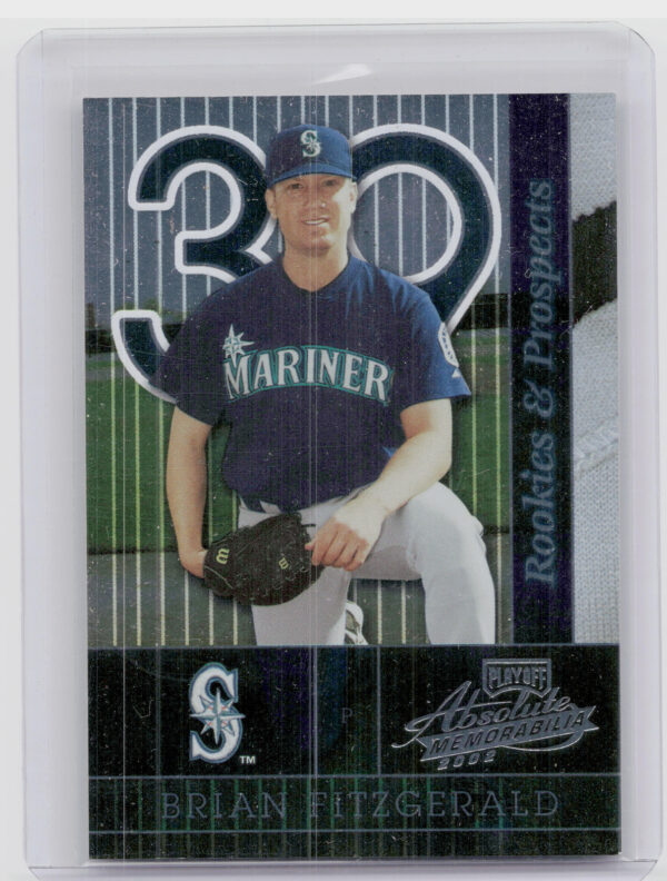 2002 Playoff Absolute Memorabilia Brian Fitzgerald RC SN1000 #198 Mariners