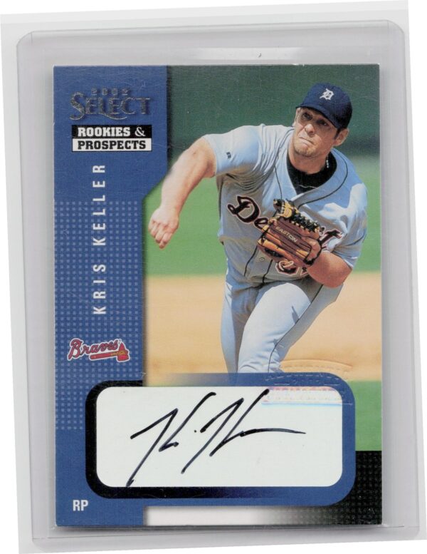 2002 Select Rookies & Prospects Kris Keller Auto #60 Braves