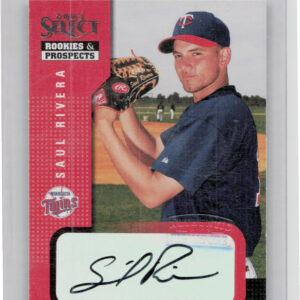 2002 Select Rookies & Prospects Saul Rivera AU #86 Twins