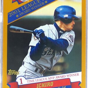 2002 Topps Ichiro #716 Mariners 2001 League MVP Award Winner