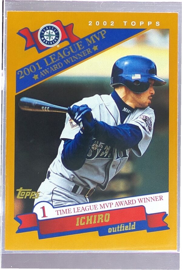 2002 Topps Ichiro #716 Mariners 2001 League MVP Award Winner
