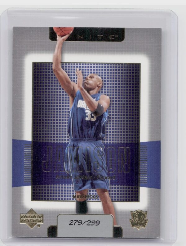 2003-04 Upper Deck Finite Antawn Jamison Gold SN299 #33 Mavericks