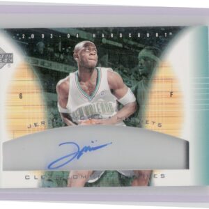 2003-04 Upper Deck Hardcourt Jerome Moiso AU #JM-A Hornets Clear Commemoratives