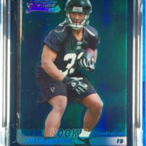 2003 Bowman Chrome Justin Griffith Blue Refractors #136 Falcons