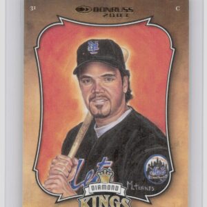 2003 Donruss Mike Piazza /2500 #DK-7 Mets Diamond Kings Gold