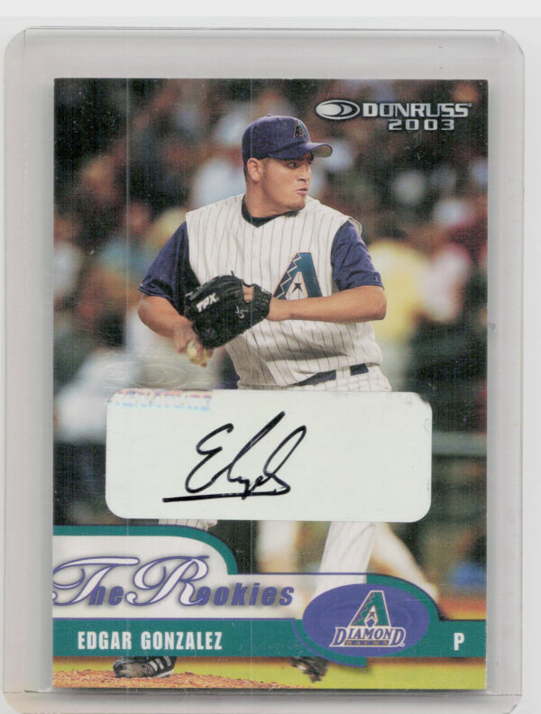 2003 Donruss/Leaf/Playoff (DLP) Rookies & Traded Edgar Gonzalez 2003 Donruss Roo