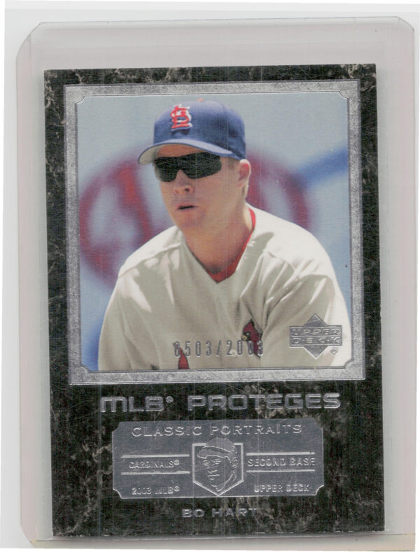 2003 Upper Deck Classic Portraits Bo Hart RC SN2003 #185 Cardinals