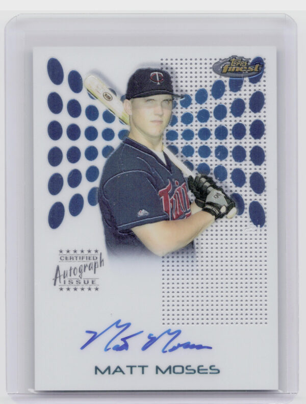 2004 Finest Matt Moses AU RC #115 Twins
