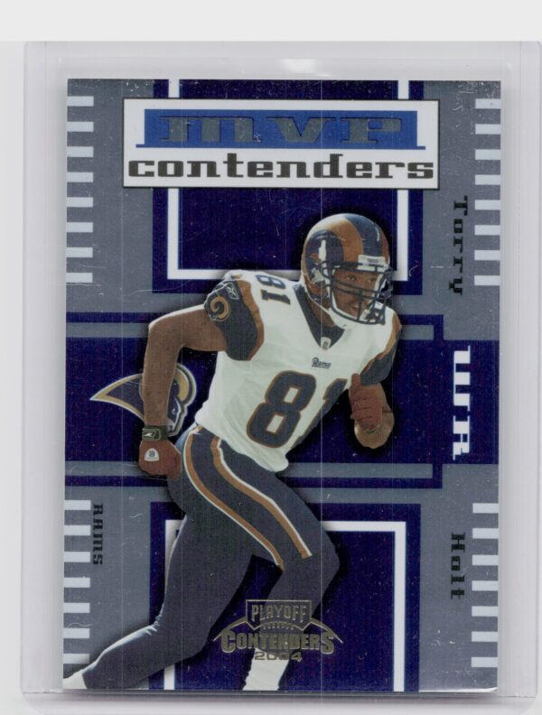 2004 Playoff Contenders Torry Holt /100 #MC-15 Rams MVP Contenders Blue