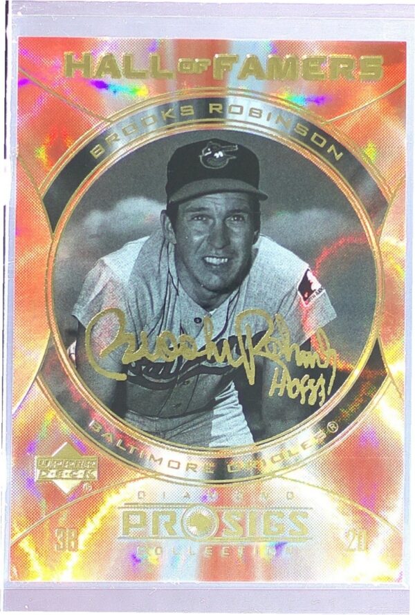 2004 Upper Deck Diamond Collection Pro Sigs Brooks Robinson #HF-5 Orioles HOFers