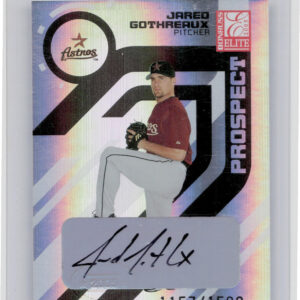 2005 Donruss Elite Jared Gothreaux AU SN1500 RC #186 Astros