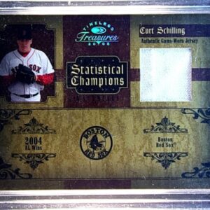 2005 Donruss Timeless Treasures Curt Schilling JSY /100 #SC-38 Sox Statistical