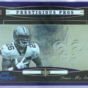 2005 Playoff Prestige Deuce McAllister /100 #PP-12 Prestigious Pros Purple