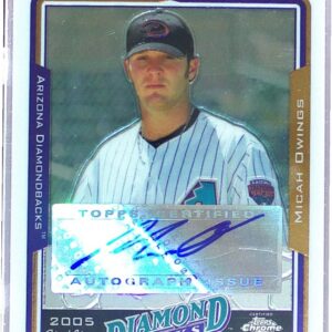 2005 Topps Chrome Updates & Highlights Micah Owings Auto RC #UH235 Diamondbacks
