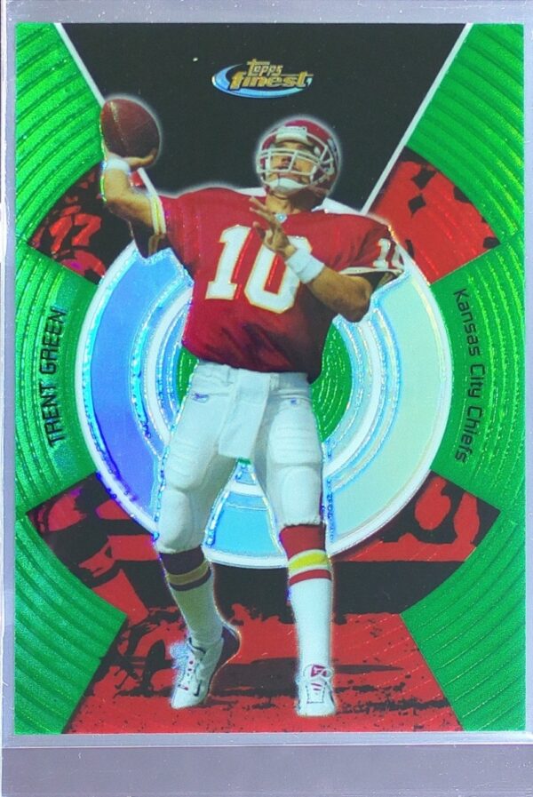 2005 Topps Finest Trent Green Green Refractors /199 #80 Chiefs