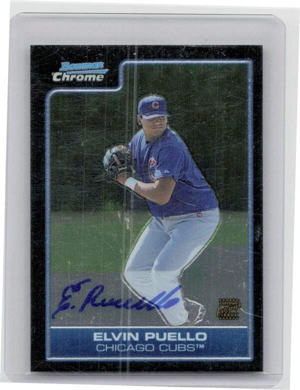 2006 Bowman Chrome Elvin Puello AU #BC245 Cubs Prospects