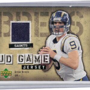 2006 Upper Deck Drew Brees MEM #GJ-DB Saints UD Game Jerseys