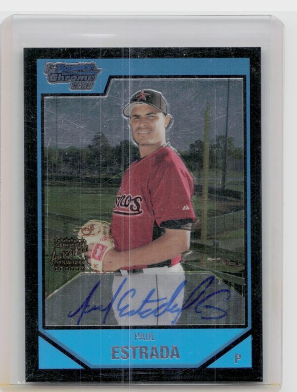 2007 Bowman Chrome Paul Estrada AU #BC253 Astros Prospects