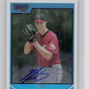 2007 Bowman Draft Picks & Prospects Kyle Lotzkar AU #BDPP116 Reds Chrome Prospec