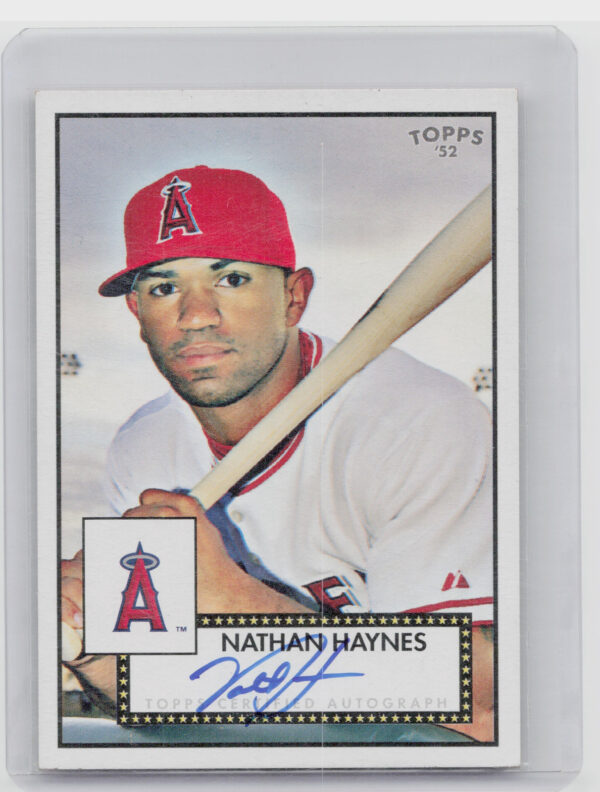 2007 Topps Rookie 1952 Edition Nathan Haynes AU #52S-NH Angels Signatures