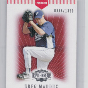 2007 Topps Triple Threads Greg Maddux SN1350 #65 Padres