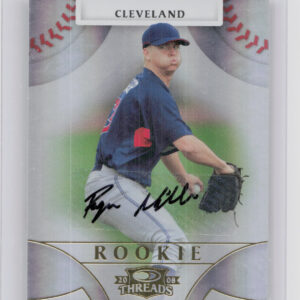 2008 Donruss Threads Ryan Miller AU RC SN999 #111 Indians