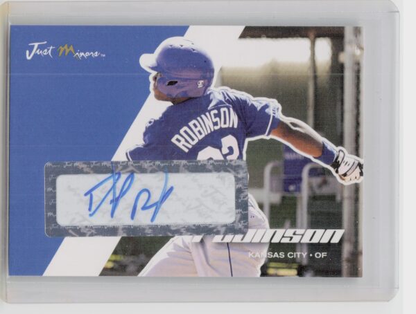 2008 Just Autographs Derrick Robinson AU #60 Royals Signatures