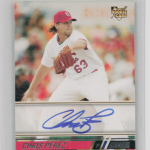 2008 Stadium Club Chris Perez AU RC #165 Cardinals