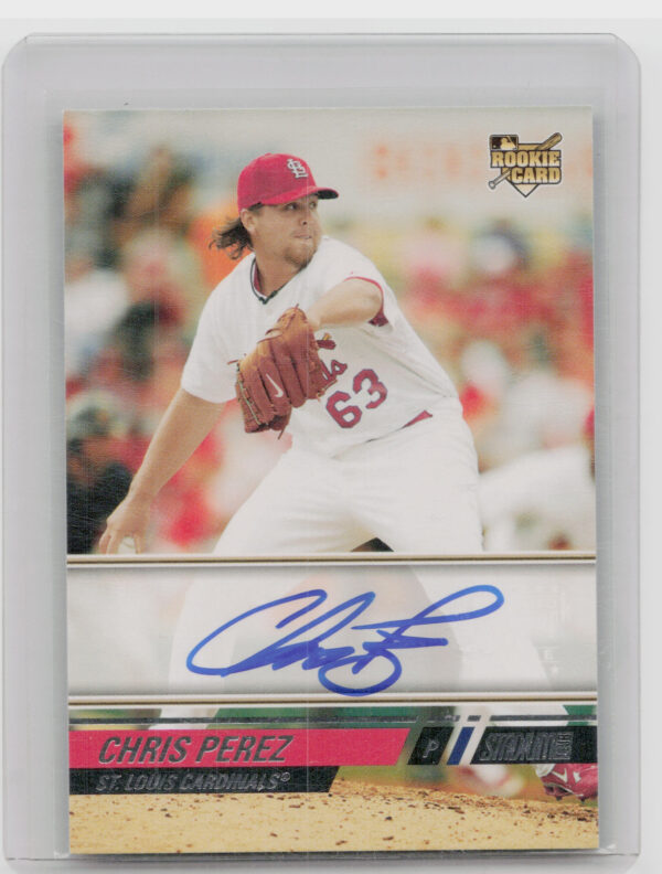 2008 Stadium Club Chris Perez AU RC #165 Cardinals