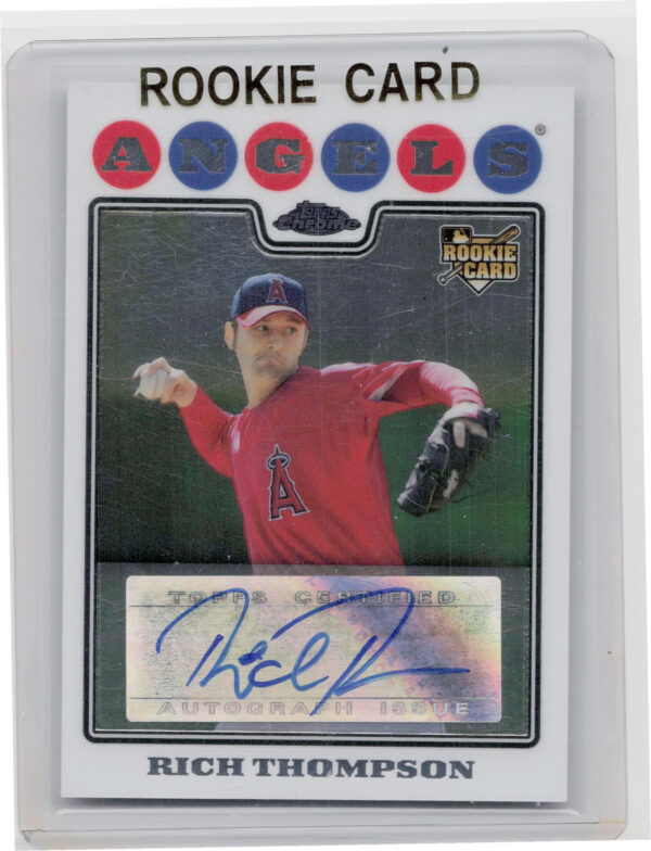 2008 Topps Chrome Rich Thompson AU RC #230 Angels