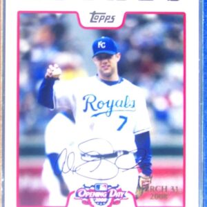 2008 Topps Opening Day Alex Gordon White /2199 #147 Royals