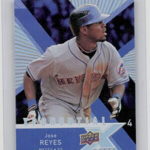 2008 Upper Deck X Jose Reyes #X4-JR Mets Xponential 4