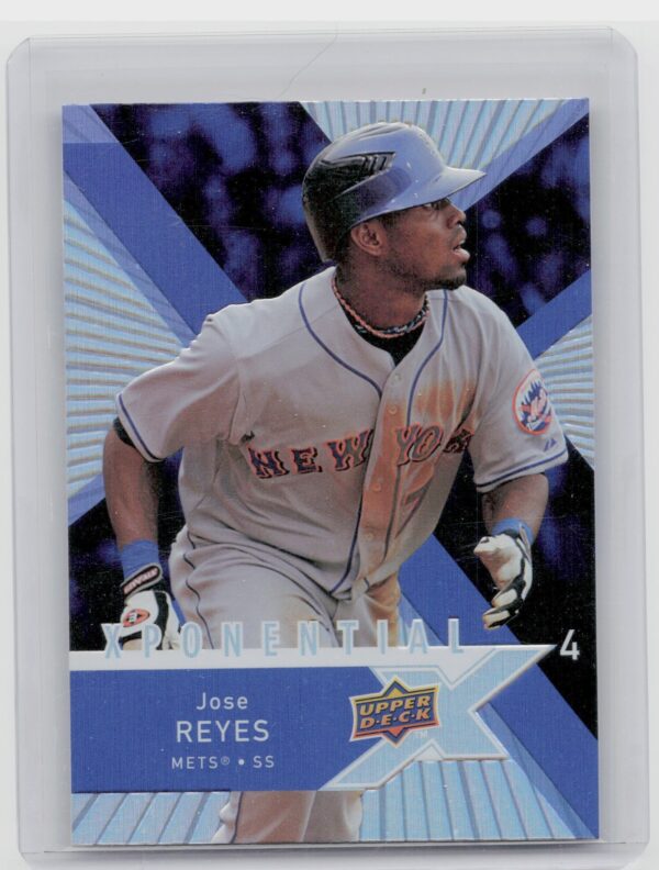 2008 Upper Deck X Jose Reyes #X4-JR Mets Xponential 4