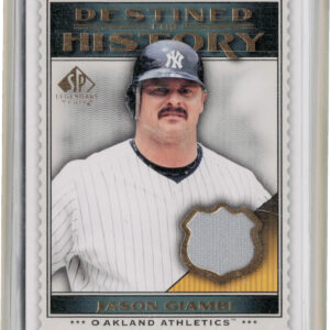 2009 SP Legendary Cuts Jason Giambi MEM #DHM-JG Yankees Destined for History Mem
