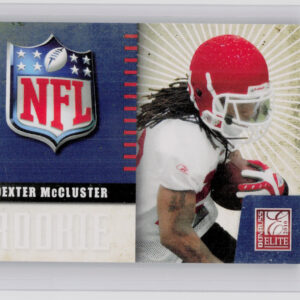 2010 Donruss Elite Dexter McCluster SN999 #10 Chiefs Rookie NFL Shield