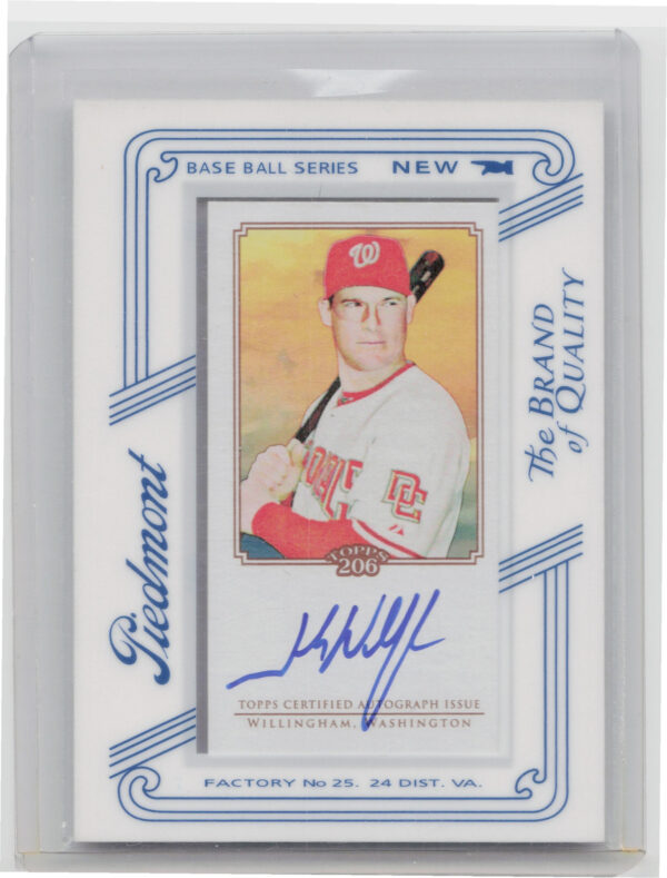 2010 Topps 206 Josh Willingham AU #TA-JW Nationals Mini Framed Autographs Piedmo