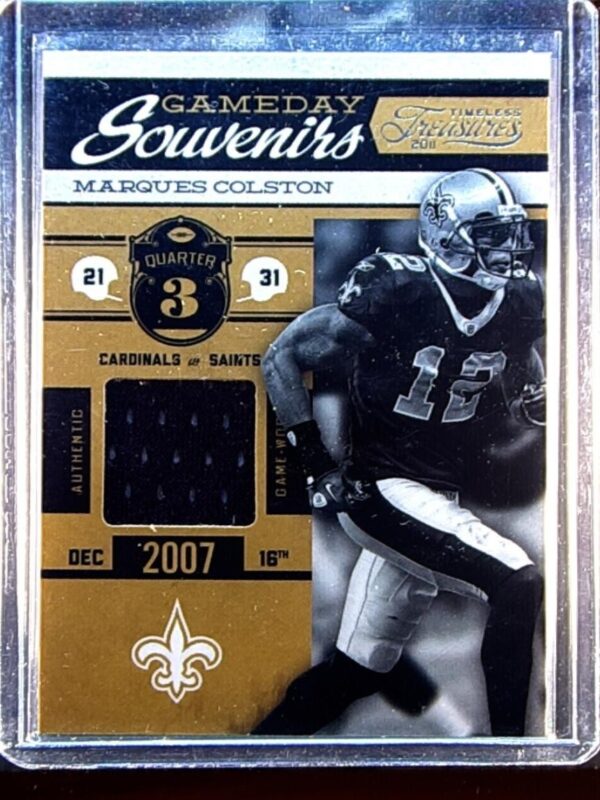 2011 Panini Timeless Treasures Marques Colston /170 JSY #4 Saints