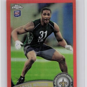 2011 Topps Chrome Martez Wilson Orange Refractors #129 Saints