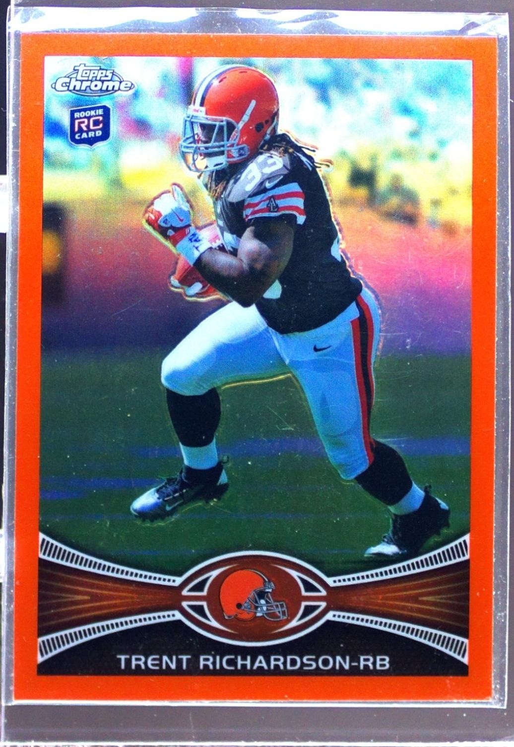 2012 Topps Chrome Trent Richardson Orange Refractors RC #23 Browns