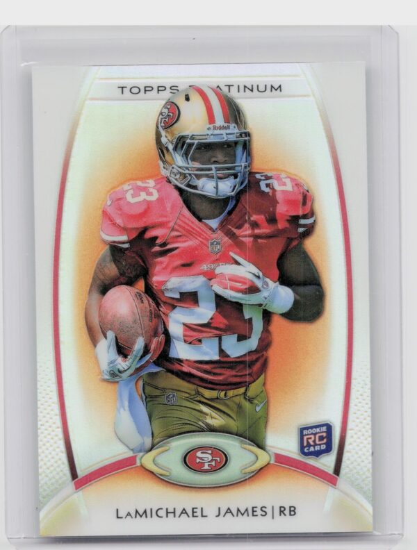2012 Topps Platinum LaMichael James Orange Refractors #112 49ers