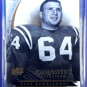 2012 Upper Deck Exquisite Collection Nick Buoniconti SN85 #8 Irish